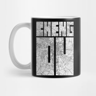 Chengdu, China City Map Typography - Light Mug